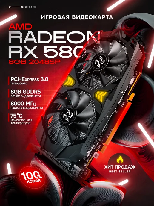 Видеокарта Peladn RX 580 8Gb GDDR5
